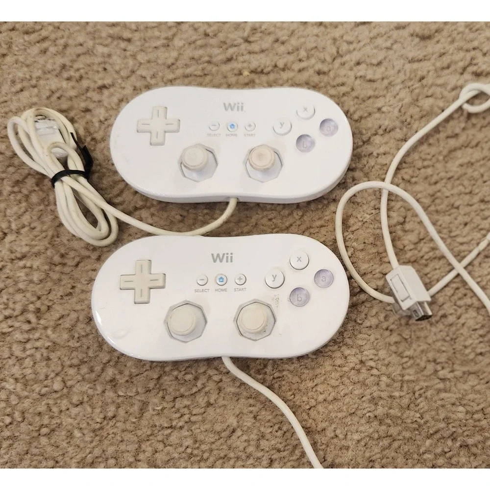 Nintendo Wii Classic Controller Set Of 2